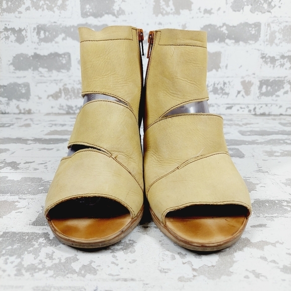 Gabor Brown Leather Strappy Heels Open Toe Sandals M702 - Picture 3 of 14